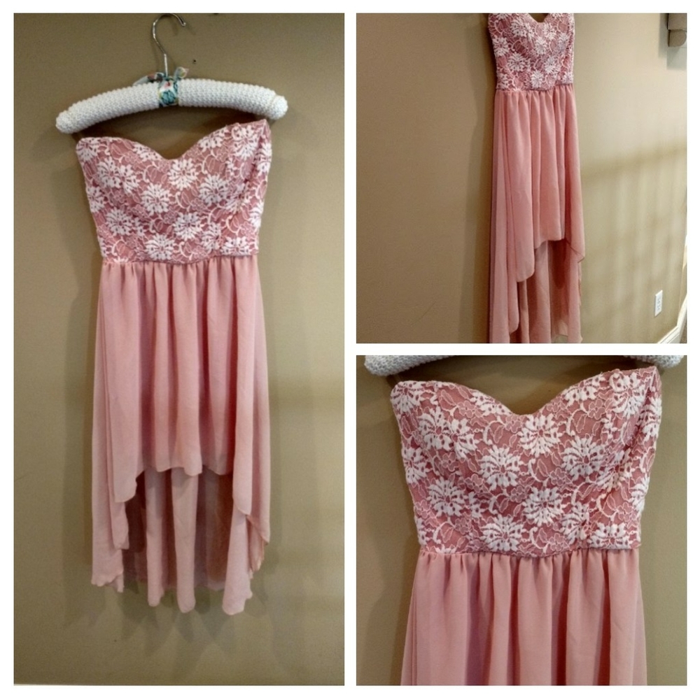 Windsor Peach High Low Dress